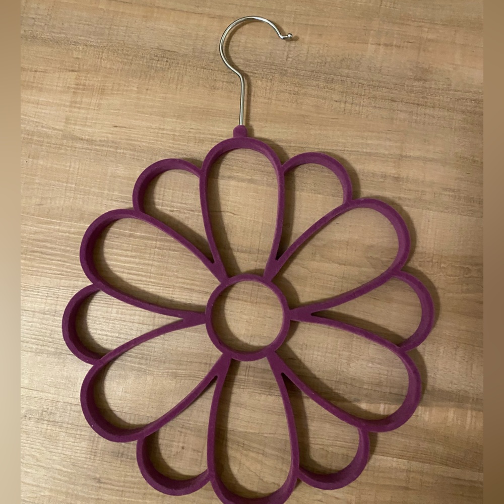 Purple Scarf Holder